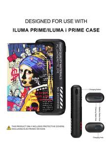 1PC For IQOS ILUMA ONE/ I One/New Iluma I One, ILUMA/Iluma I ,ILUMA PRIME/Iluma I Prime Protective Case Full Protection Anti-Drop Fashion Personalized Graffiti Leather Case Anti-Scratch Anti-Rub Anti-Pressure Anti-Shock PU+PC Splicing Hard Shell Precise Hole Position Leather Case Couple Style Multiple Colors Available Gift For Self-Use Storage Box - 1 - View 19