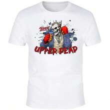 Camiseta Blanca de Manga Corta con Estampado de Animales - Estilo Urbano Vintage Unisex, Camiseta Holgada de Algodón con Cuello Redondo y Manga Corta - Blusas para mujer, playeras de mujer, blusas casuales para dama. - Blanco 2 - Ver 9