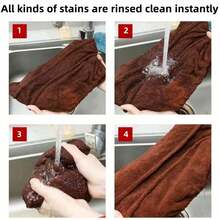 4pcs Mop Socks Broom Cloth Cover With Elastic Bands, Washable Broom Pads Baseboard Cleaner Tool, Multi-Purpose Reusable Mopping Cloth Replacement, Suitable For Pet Hair, Dust, Stains, Windows - A - Xem 6