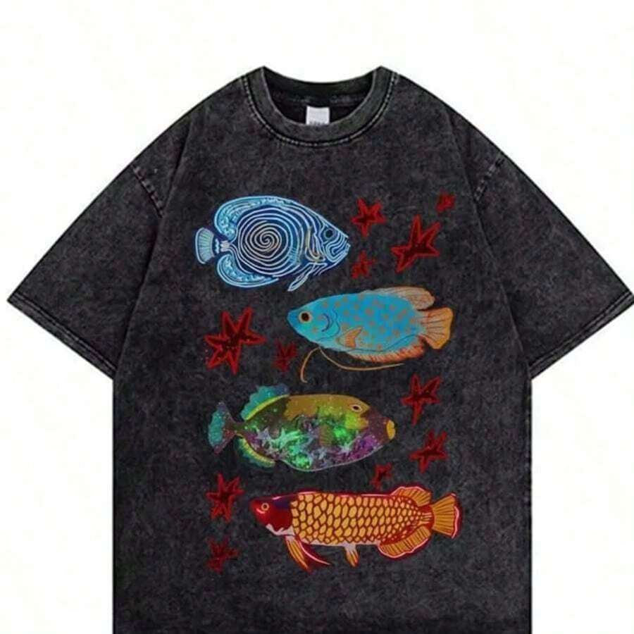 Camiseta Vintage Lavada Unisex Club, Algodón Lavado Unisex, Estilo Vintage, Camiseta Solo para Miembros, Camiseta Retro Sarcástica - Negro 6 - Ver 1