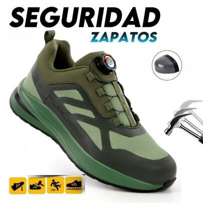 Tenis de trabajo,Zapatillas De Deporte Con Punta De Acero,zapatos protectores,Anti-Arañazos Anti-Punaladas ,Resistente Desgaste Abrasiones ,Construcción Robusta ,Calidad Premium ,Longevidad Garantizada,Uso Diario