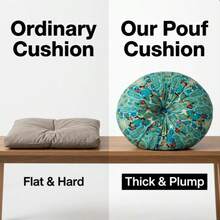 Chair Cushion  Room Deocr Meditation Cushion - Comfortable Floor Pillow - Traditional  Meditation Pillow  - Large Floor Cushion Seating For Adults - Premium Yoga Buckwheat Bolster - 1Pc綠色 - 查看 4