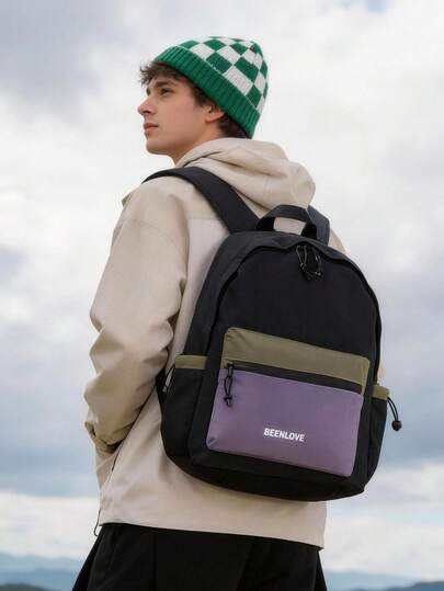 1pc Foldable Super-Light Portable Storage Bag Waterproof Backpack For Travel, Outdoor And Sports Travel Bag Camping, Holiday Essential, Camping, Hiking Bag Nylon Outdoor Backpack Multi-Pocket Lightweight Travel Bag; Large Capacity Minimalist Student Backpack Back-To-School Essentials Gifts For Students