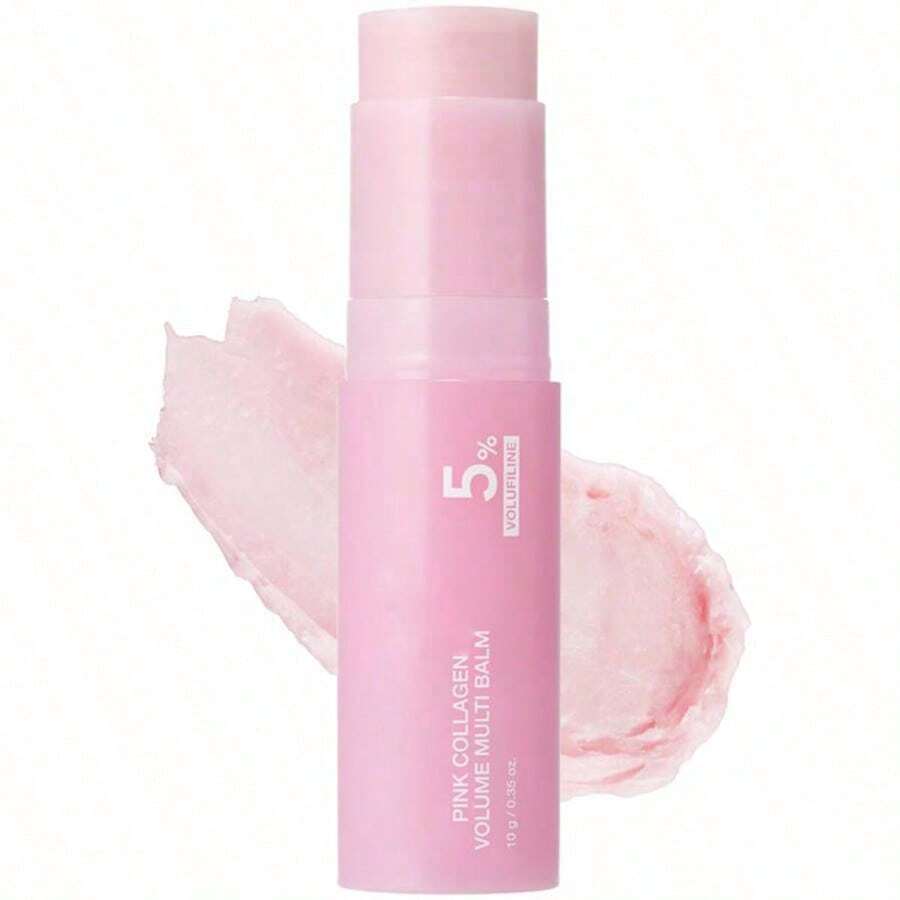PDRN Pink Collagen Volume Multi Balm | All In One Volufiline, PDRN, NAD Stick For Youthful-Looking, Helping Look Of Fine Lines, Firming Care, Anti-Aging Care | For Under-Eyes, Neck, Forehead, Smile Lines, Lip Care | Korean Skincare - 1pc - 查看 1