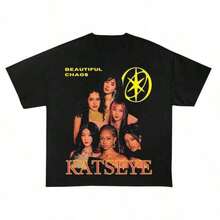 Camiseta de algodón puro, unisex, KatseyeGráficoCamisetaojo de gatoEnredado,OjoK-popventiladorMercancía, blusasparamujer,blusasparamujerfiesta,playeraselmujer,blusascasualesparadama,sudaderas,camisaselmujer,ropaelmujer,blusasbonitas,ofertasyliquidacionesropamujer,motfmujerpremium,elegantemujer,camisetasparahombre, manfinityhombre,playeraselhombrecasual,playerasparahombre,dazyhombre,streetwear,cosasparahombre,playerasnegras - Negro - Ver 1
