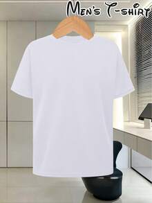 New Summer FashionMen'S Race Car Graphic T-Shirt - Stylish And Comfortable, Soft Breathable Fabric, Bold Print Design, Round Neck, Short Sleeve Summer Shirt, Perfect For Car Enthusiastscotton T-Shirt - 白色 - 查看 2