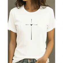 Dam-T-shirts - Vitt - Visa 8