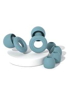 6 nút bịt tai ngủ bằng silicon tái sử dụng, cách âm và chống ồn, thích hợp cho sử dụng hàng ngày, công nghiệp, học sinh, chống thấm nước khi bơi lội. - nhiều màu - Xem 12