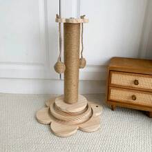 1件套坚固耐抓猫抓柱和逗猫棒玩具，28厘米大尺寸稳定底座，耐用剑麻绳，非常适合猫咪日常玩耍和磨爪。 - 46.5*28 - 查看 11