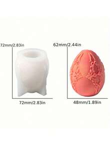 Dekorasi Telur Plaster Bermotif Paskah, Cetakan Lilin, Cetakan Silikon DIY, Alat Penggiling Silikon Plaster - Telur Paskah - View 3