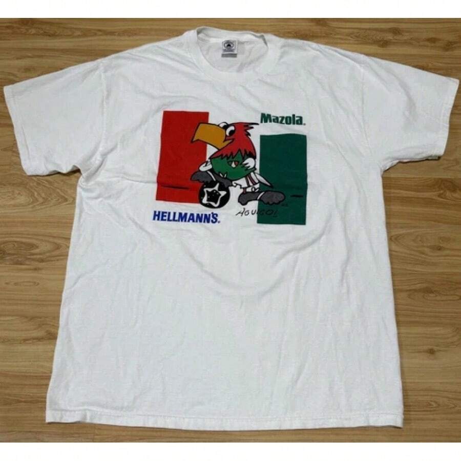 Vintage Mazola Hellman's Aguigol El Tri Mexico Soccer Jersey, Size XL USA EU - 黑色 - 查看 1