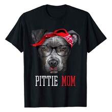 Pittie Mom Pitbull Dog Lovers Mothers Day Gift T-Shirt WoMiss T-Shirt Women's T-Shirtsblusas para mujer,blusas casuales para dama,tops,, mujer premium,y2k,playeras de mujer curvy,ofertas y liquidaciones ropa mujer,playeras deportivas para mujer,,playeras de hombre, mujer,blusas>elegante RM5D - Negro - Ver 8
