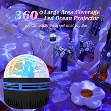 1pc Dynamic Wave Projection Lamp With Remote Control - Colorful Atmosphere Light For Room, Study, Living Room, KTV, Music Room USB Interface, RGB Lighting Effect, Multi-Color Mode, Romantic Gift Idea For Valentine's Day And Holidays, Study Lamp | Vivid Room Accent | Colorful Lighting Effect - Water Ripple Color Ambient Light - View 11