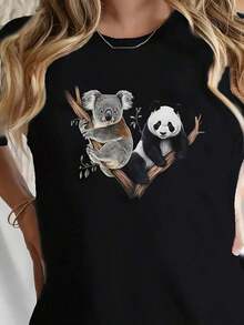 Women T-Shirts - Black - View 1
