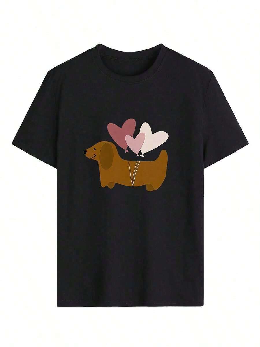 Plus Size T-Shirts - Black - View 1