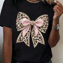 Camiseta Casual de Verano para MujerMujeresManga cortaCamisetaSueltoAjusteParaEstudiantesYJovenChicas,VeranoEstilo coreanoTallas grandesSuperiorParaDe mediana edadMujeres,EleganteJovenManga cortaDe gran tamañoCuello RedondoBlusaConTodo-MatchImprimir,InformalYA la modaJuneteenthAl aire libreActividades,Secado RápidoRendimientoUnisexoAjusteVintageVibeFashion - Negro - Ver 1