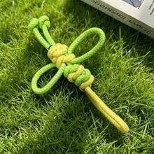 1件装蜜蜂图案多色狗狗绳索磨牙玩具,超耐用,适合爱啃咬的狗狗,清洁牙齿,护理口腔,编织结拉扯玩具,适合小型、中型、大型犬,互动游戏训练幼犬磨牙玩具 - 彩色 - 查看 15