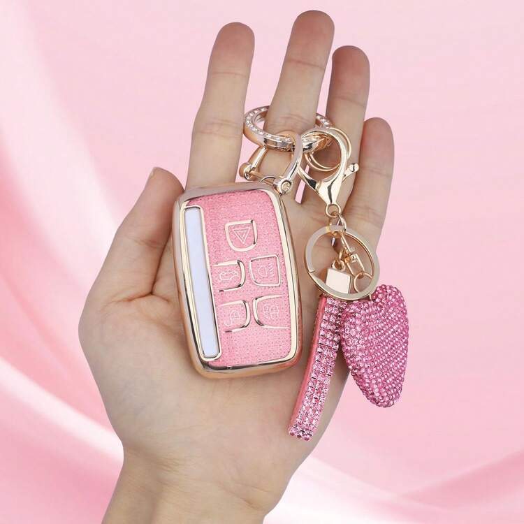 Compatible With Range Rover Key Fob Cover With Keychain, Car