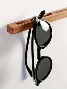 1pc Wooden Decorative Glasses Holder, Suitable For Entryway; 1pc Wooden Glasses And Keys Storage Rack; 1pc Modern Minimalist Wall-Mounted Storage Rack; 2pcs Multi-Functional Storage Boxes, Suitable For Hallway And Entryway, Fashion Glasses Storage Box, Glasses Storage Rack, Glasses Holder,Bedroom Room Decor,Back To School - Multicolor - View 5