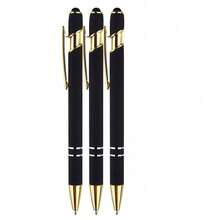12pcs Black Ballpoint Pens With Stylus Tip, 1.0mm Black Ink Smooth Writing Pens, Metal Stylus Pen For Touch Screen, Back To School - Sets - View 11