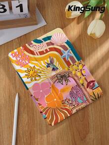 Kingsung Ốp lưng máy tính bảng họa tiết da báo, tương thích với iPad 9.7/10.2/10.5/10.9/12.9/Pro 11, thế hệ thứ 10, Air 8 (M4) 2026 (11/13 inch), tương thích với Samsung Galaxy Tab S6 Lite 10.4 inch, tương thích với Kindle Paperwhite thế hệ thứ 12 2024, Kindle thế hệ thứ 11 2022. Chống rơi vỡ, chân đế thông minh/tự động bật/tắt màn hình. - Nhiều màu - Xem 3