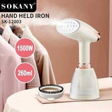 SOKANY 12003 Multifunction Home Ironing Brush, 1500W High Power, 260ml Large Capacity Water Tank, 60° All-Around Design, Stainless Steel Plate, LED Indicator Light, Suitable For Home Use, Home Assistant Designed For Business Professionals - White - View 2