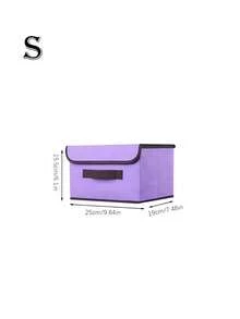 1PC/2PCS Foldable Storage Box With Lid, Large Capacity Fabric Storage Bin, Dustproof Closet Organizer, Wardrobe Storage Container For Clothes, Toys, Books, Underwear, Socks, Bedroom Living Room Office Home Organization - Multicolor - View 20