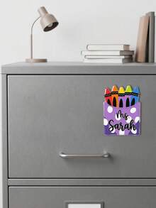 1pc Personalized School Teacher Acrylic Magnet, Custom Teacher Name & Title Magnet, Teacher Appreciation Gift From Student, Back To School Teacher Gift, Classroom Whiteboard Magnet, Preschool/Elementary Teacher Magnet - Multicolor - View 9