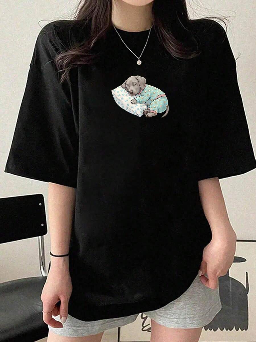 Women T-Shirts - Black - View 1