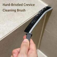 Multi-5 Pcs Crevice Cleaning Brush,Hard Bristle Gap Brush,Multifunctional For Bathroom Household Kitchen Tiles Window Crevice Cleaning Tool,Spring Cleaning,House Cleaning,Home Cleaning,Mother's Slay Home - Black-5 Pcs - View 2
