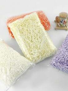 Raffia Paper Shredded Shiny Paper Filler For Gift Boxes, Colorful Paper Strips Confetti Wedding Decoration - View 10