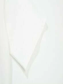 Women's T-Shirt With Round Neck And Anime Letter Print, Simple Design, Comfortable And Breathable, Suitable For Casual Daily Wear, Showing A Natural And Elegant Style, A Must-Have For Summer Parties, Shipped Locally With Gemstone And Metal Embellishments. - 白色 - 查看 7
