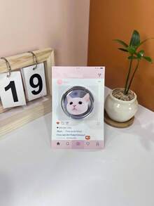 1 cái giá đỡ điện thoại hình mèo dễ thương có thể thu gọn, giá đỡ điện thoại in hình mèo dễ thương có thể mở rộng, giá đỡ đa năng có thể thu gọn, giá đỡ chống trượt dạng vòng đeo ngón tay cho điện thoại thông minh, quà tặng Ngày của Mẹ. - Nhiều màu - Xem 13