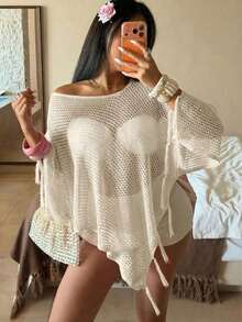 Women Sweater Co-Ords - Apricot - View 3