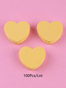 50/100Pcs Mini Heart Nail Buffer Blocks, Double Sided Washable Nail Files, 100/180 Grit Foam Nail Buffers For Natural Nails Shaping Polishing Manicure Tools - Multicolor - View 16