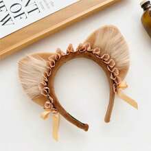 Funny Spiky Hair Plush Headband, Cute Cartoon Doll Hairband For Crazy Hair Day, Halloween & Cosplay - 狐狸耳朵 1pc - 查看 7