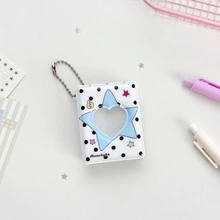 Album ảnh hoạt hình chấm bi nguyên bản 1 inch, album ảnh thẻ, album ảnh ID, mặt dây chuyền lưu trữ, album ảnh nhỏ hình ngôi sao đuổi theo. - nhiều màu - Xem 4