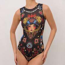 Smart Sun Protection Swimsuit For Women, New Quick-Dry Swimwear Beach Dress - Royal Blue - View 9