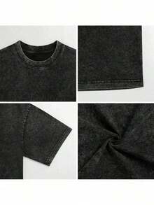 Camiseta Vintage Lavada Unisex Club, Algodón Lavado Unisex, Estilo Vintage, Camiseta Solo para Miembros, Camiseta Retro Sarcástica - Negro 7 - Ver 3