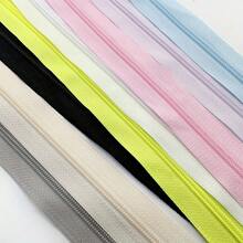 A Set Of 8 High-Quality No. 3 Single-Ended Open-End Nylon Zippers, Suitable For Sportswear And Sun-Protective Clothing - Multi-Color Combination Pack Including White, Black, Gray, Etc. - Durable Zippers In Multiple Sizes, Suitable For Sewing - 0044 8pcs Mixed Color - View 8