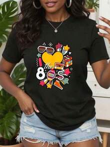 Women T-Shirts - Black - View 7