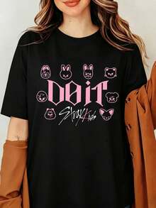 Women T-Shirts - Black - View 6