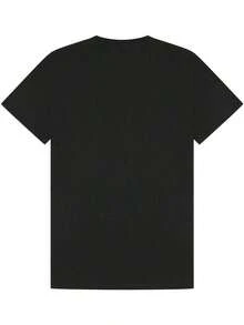 Camiseta Holgada Sencilla Mujer Estilo Moderno 100% Algodón, Camiseta Vintage con Estampado Western para Mujer, con Diseño de Lazo de Vaquero y Guitarra, Perfecta para Atuendos de Estilo Western. The Ideal Denim-Style T-Shirt For Holiday Gifts And Denim-Style T-Shirt Enthusiasts Camiseta Mujer Estampado Gráfico  Verano 2026 - Negro - Ver 3