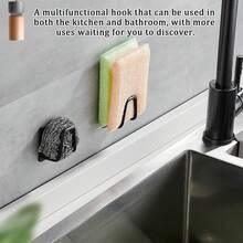 Under Cabinet Cutting Board Holder - 1/2/4 Pcs Pot Lid Organizer For Cabinet Cutting Board Holder Rack Storage Stainless Steel Under Shelf Counter Chopping Board Holder,Sink Sponge Shelf - Black - View 6