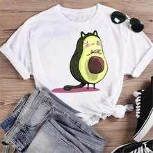 COOL SUMMER Women's Cartoon Fish Print T-Shirt, Soft Cotton, Short Sleeve, Vintage Style, Unisex, Loose Fit, Cotton, Round Neck, Casual Street Style, Blouses For Women, Women's T-Shirts, Casual Blouses For Ladies. - 白色 11 - 查看 9