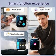 Smartwatch, llamada/marcación inalámbrica, múltiples modos deportivos, alerta y rechazo de llamadas entrantes, recordatorio de SMS, fondo de pantalla personalizable, regalo de vacaciones y cumpleaños - Multicolor - Ver 8