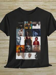 Camiseta Unisex para Conciertos| Camiseta oficial con la portada del álbum, con la participación de  y Ne-Yo, tela suave, estilo casual urbano, estampado icónico, regalo de merchandising de conciertos, adecuada para fans y amigos.ropa de calor mujer maija maija mujer luargla deeka ontre mujer premium ontre  mujer blusa casual mujer blusas casuales para dama - Negro - Ver 6