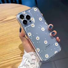 1 carcasă de telefon transparentă moale cu model minimalist de margarete proaspete - Multicolor - Vizualizare 5