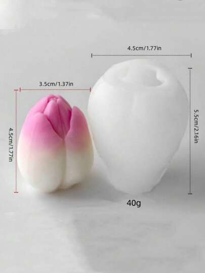 Khuôn silicon Tulip 5275, dùng làm nến, sáp thơm, thạch cao, xà phòng, đồ trang trí nhà cửa.