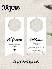 10/30/50pcs Custom Water Bottle Labels, Personalized With Names And Date, Decor For Wedding, Birthdays, Baptisms, Bridal Shower, And Bachelorette Party Favors - Multicolor - View 24